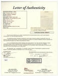 Scarce 1938 Letter Signed by Robert H. Goddard, the Father of Space Flight -- ''...such matters as the rocket motor have accordingly not received as much attention...'' -- With JSA COA